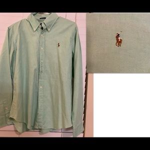 LS Mint Green Polo Shirt. Like New.